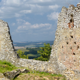 północna ściana zamku średniego