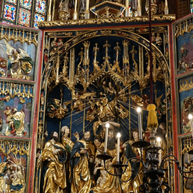 późnogotycka nastawa ołtarzowa wykonana w latach 1477–89 przez Wita Stwosza