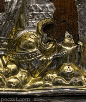 Wierzchosława-Anastazja - podobizna na oprawie ewangeliarza z ok. 1160/70 roku