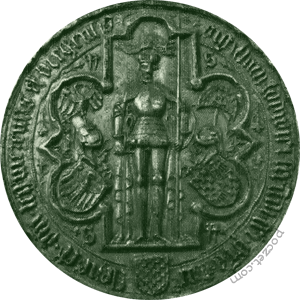 pieczęć piesza (1411-35)