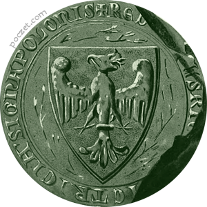 pieczęć herbowa na rewersie pieczęci majestatycznej (1295-96)