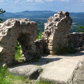 pozostałości zamku górnego