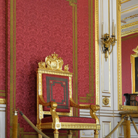 tron królewski Stanisława II Augusta w Pokoju Audiencjonalnym Starym