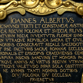 epitafium królewicza Jana Alberta w Kaplicy Wazów