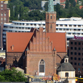 widok z wieży kościoła Św. Elżbiety