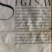 dokument Zygmunta I Starego