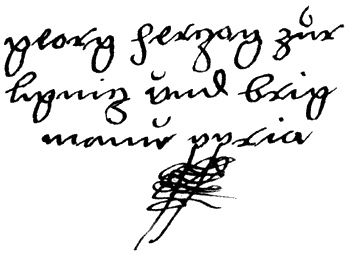 podpis Jerzego II brzeskiego