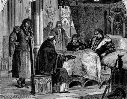 Kazimierz IV na łożu śmierci
