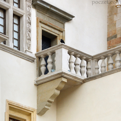 balkon komnaty Zygmunta Augusta w latach 1520-35